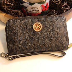 Michael Kors Monogram Wristlet
